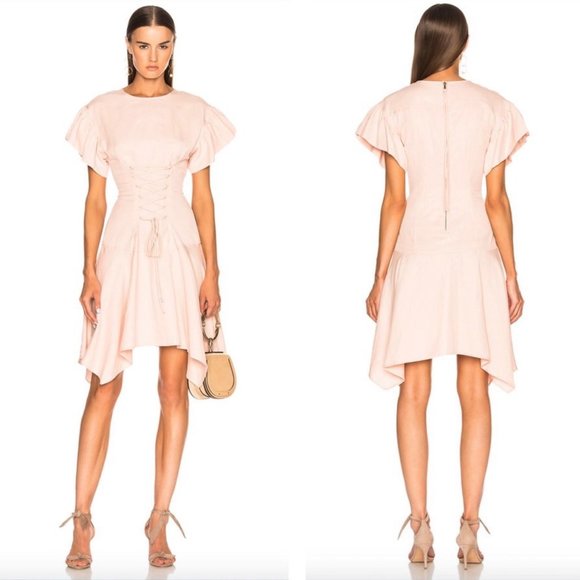 Ulla Johnson Dresses & Skirts - Ulla Johnson Otille Pink Lace Up Dress 2